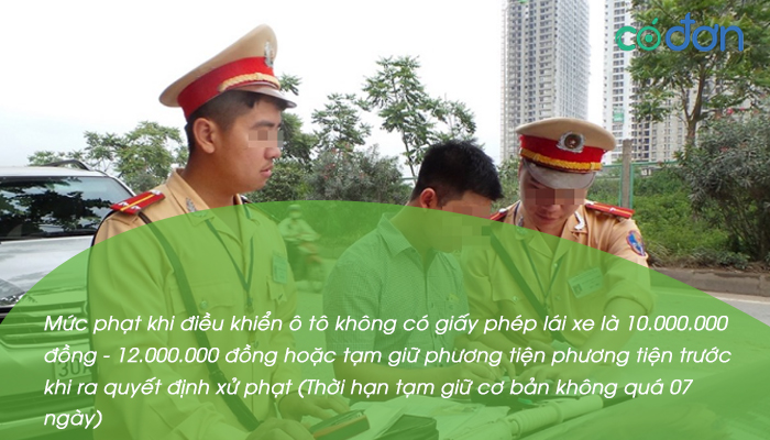 muc phat khi quen mang hoac khong co giay phep lai xe 2