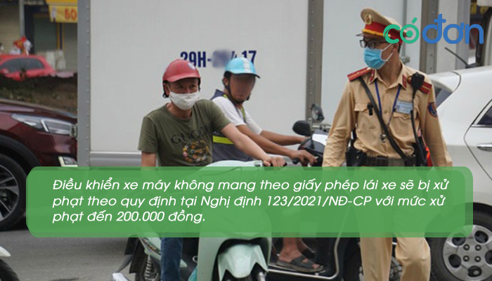muc phat loi khong co hoac khong mang giay to xe 4