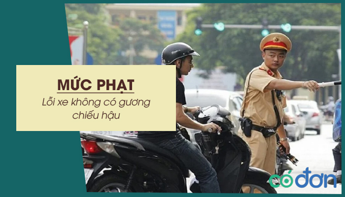 muc phat loi xe khong co guong chieu hau