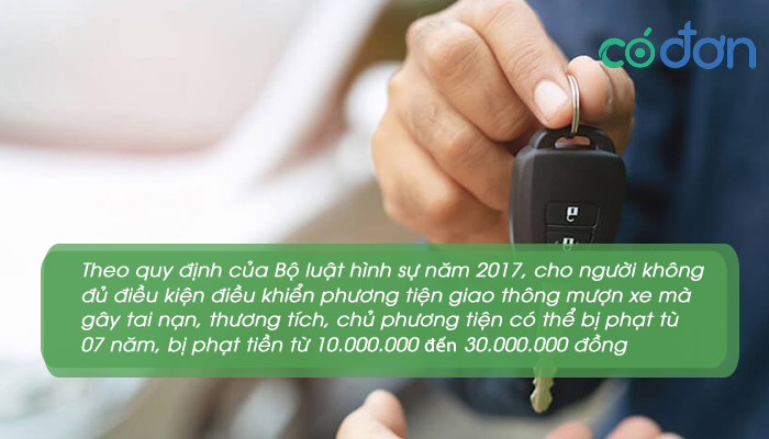 cho nguoi khac muon xe chu xe bi phat trong truong hop nao 3