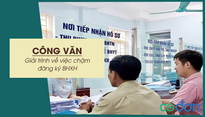 cong van giai trinh ve viec cham dang ky bhxh
