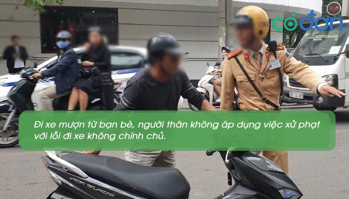 di xe khong chinh chu khi nao thi bi phat bao nhieu tien 3