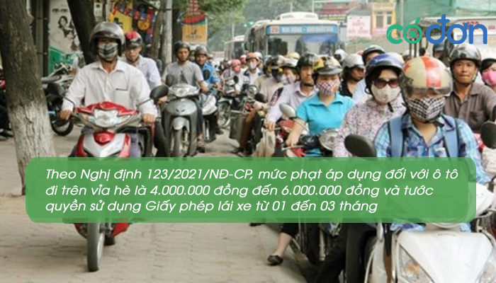 muc phat di xe may len via he 4