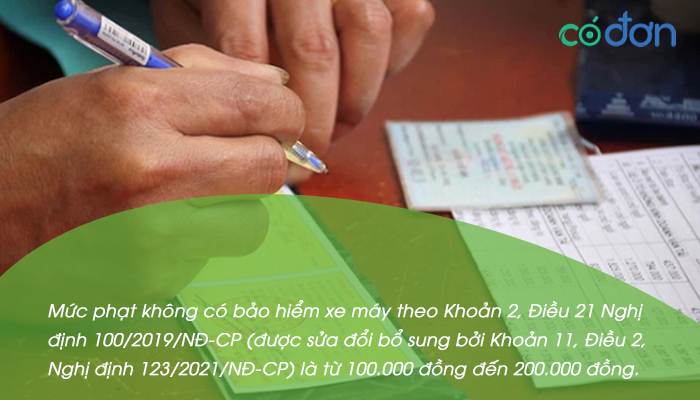 khong co bao hiem o to xe may bi phat bao nhieu 2