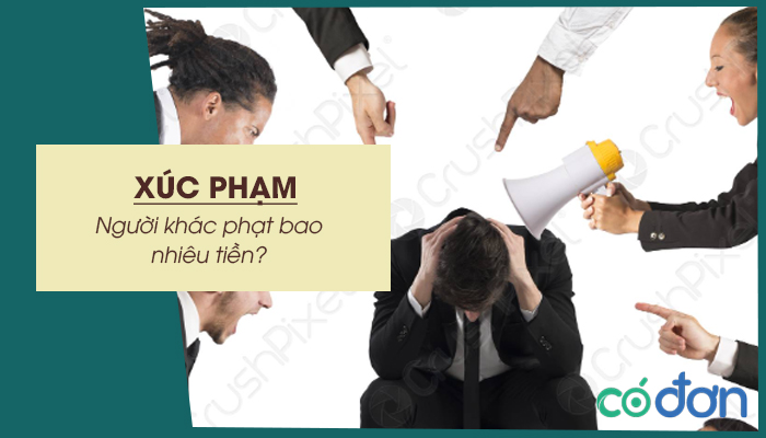 xuc pham nguoi khac phat bao nhieu tien